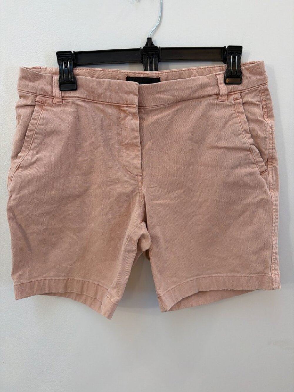 J.Crew Womens Pink Salmon Cotton Blend Chino Shorts Size 8